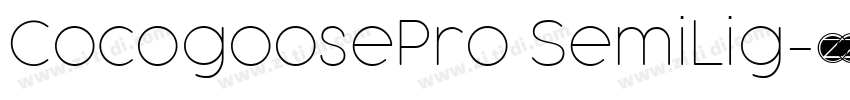 CocogoosePro SemiLig字体转换